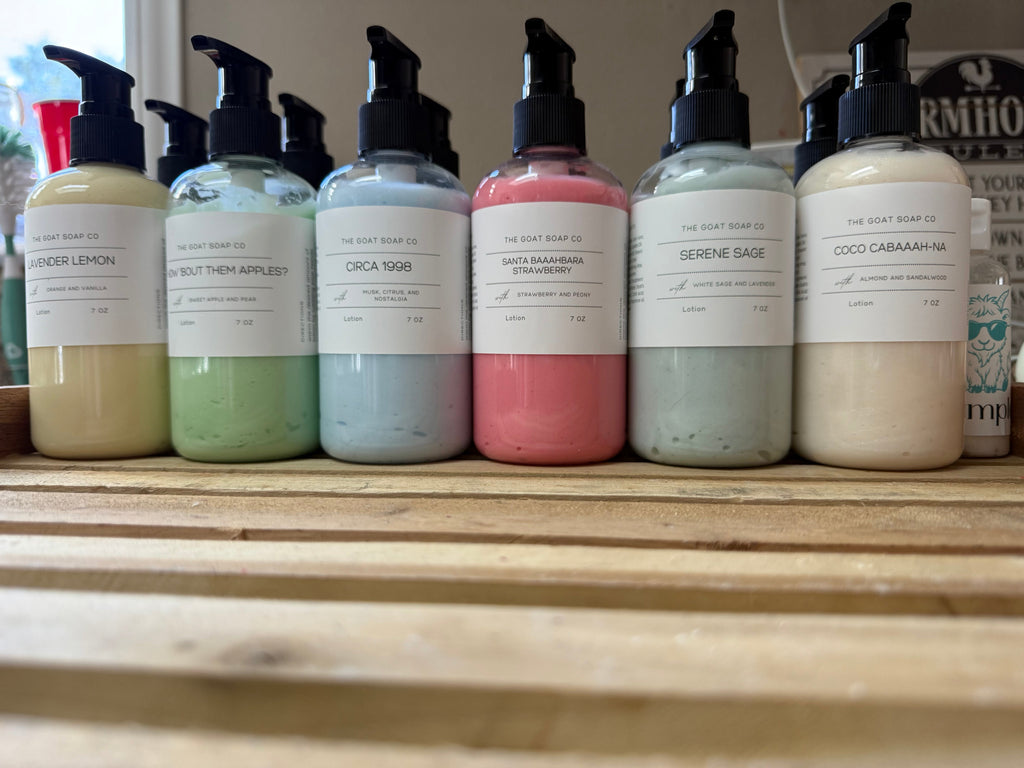 Goat’s milk lotion