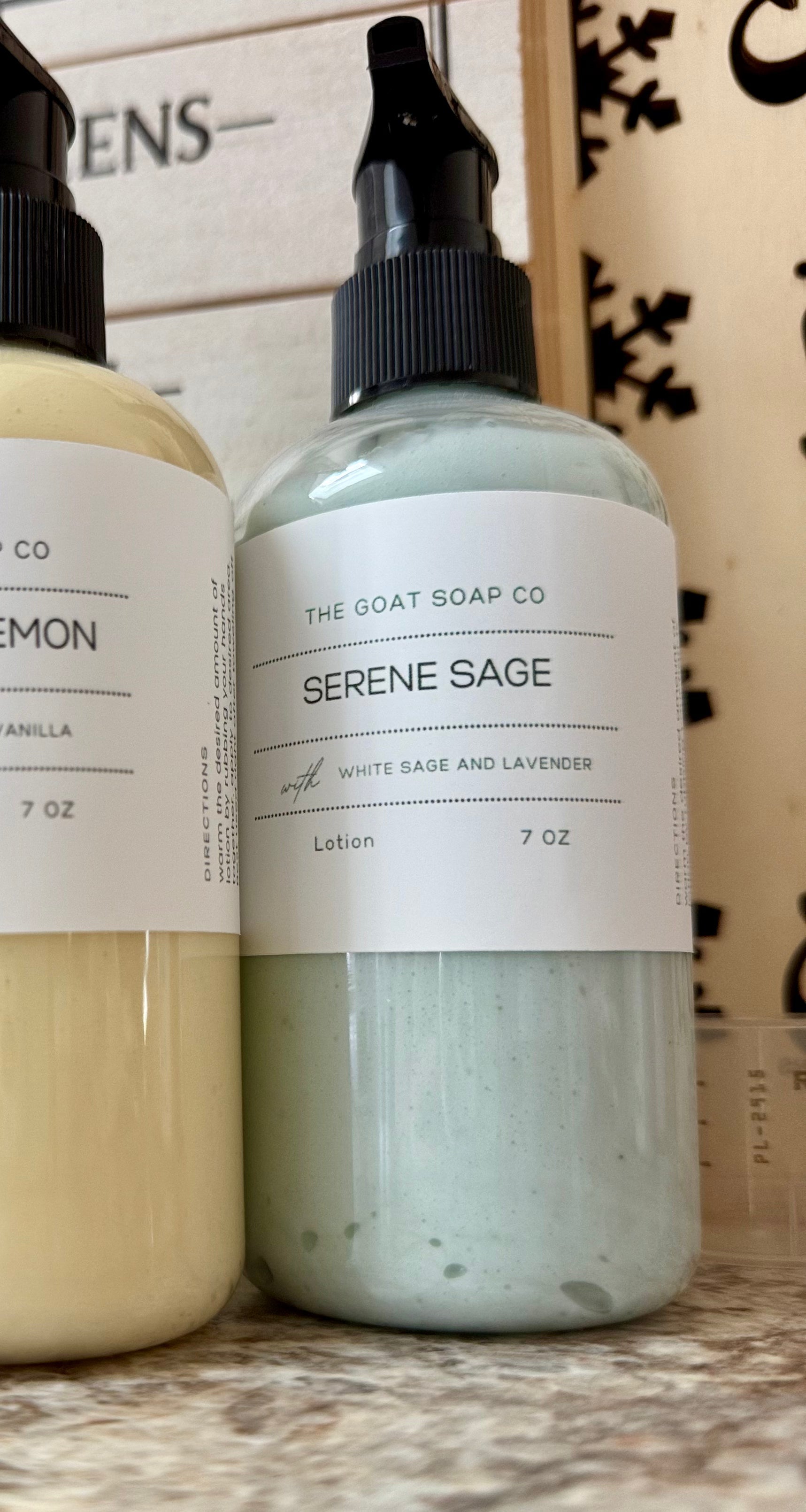 Goat’s milk lotion