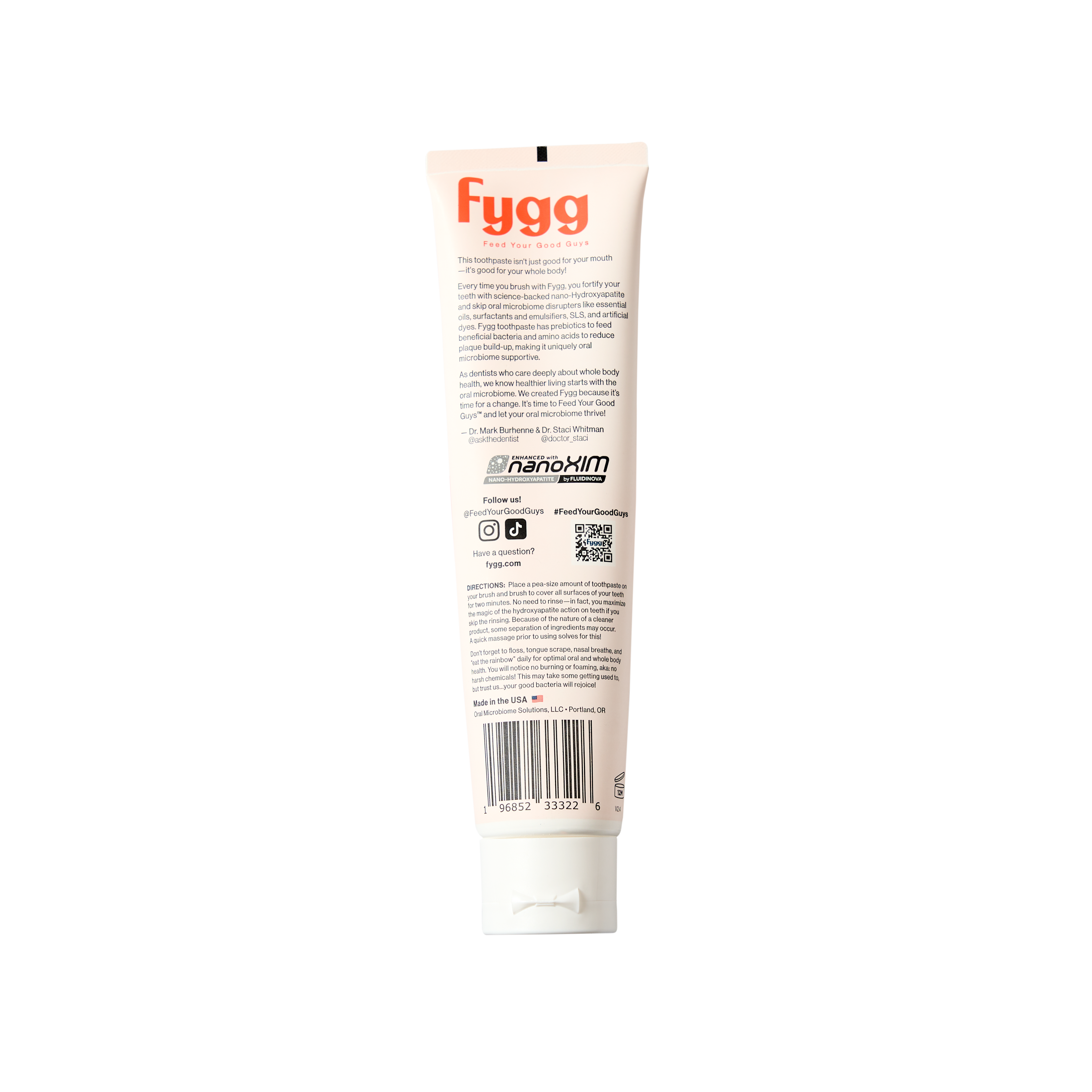 Nano-Hydroxyapatite Toothpaste with Prebiotics | Coconut Cream