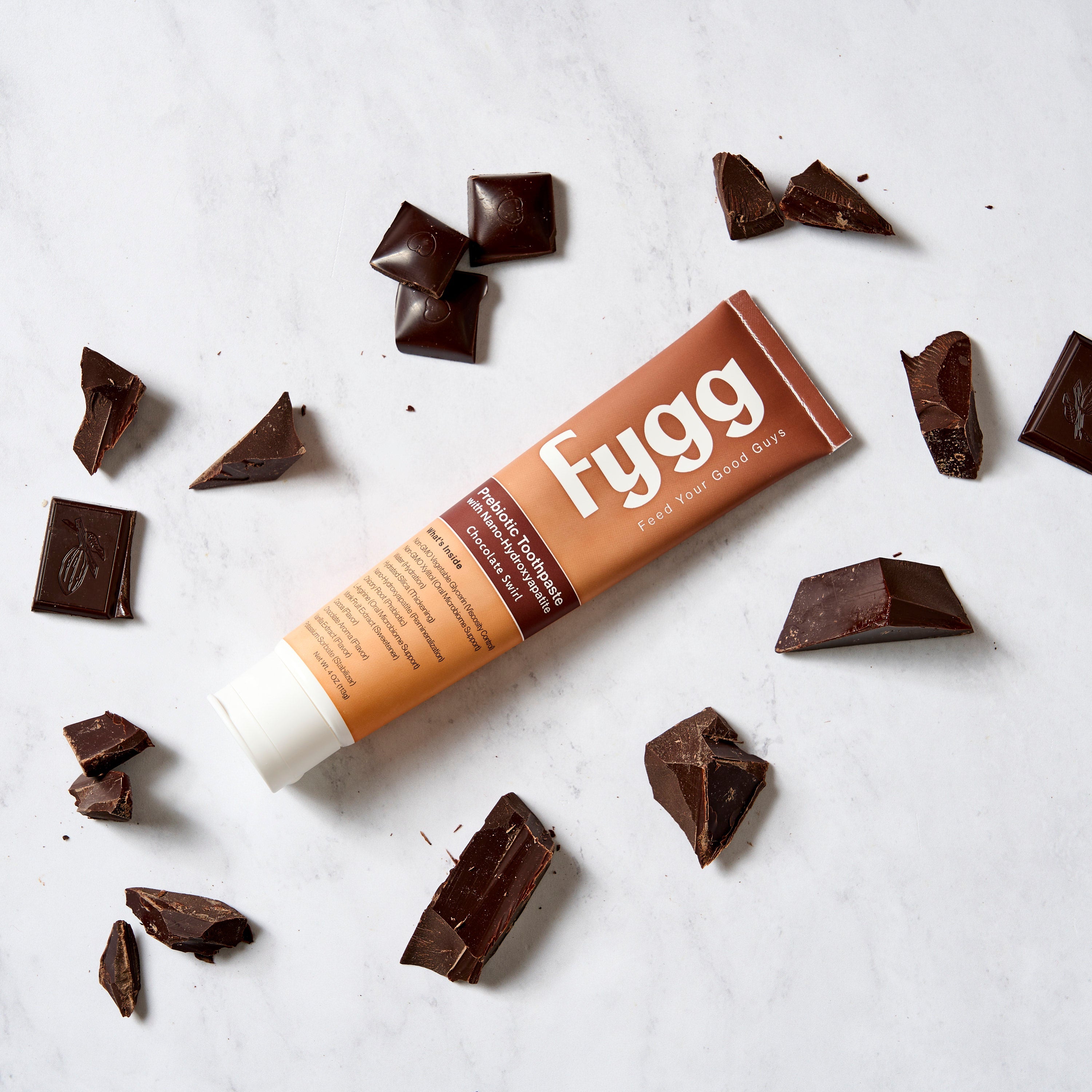 Nano-Hydroxyapatite Toothpaste with Prebiotics | Chocolate Swirl